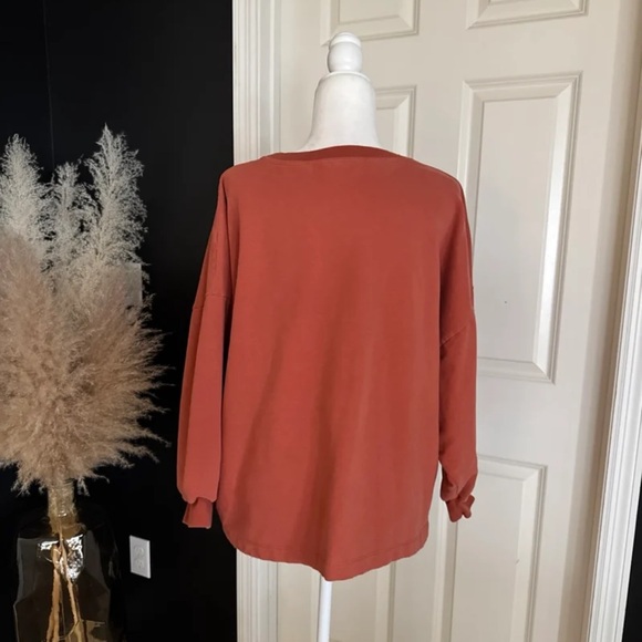 Beaumont Organic Amelia Organic Cotton Sweatshirt in Rust
size Large - Picture 6 of 12